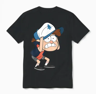 Disney Gravity Falls Dipper Pines Official Disney Channel Unisex T-Shirt - Black