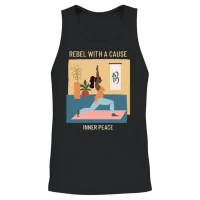 Rebel with a Cause Inner Peace Unisex Tank Top - Black – 2