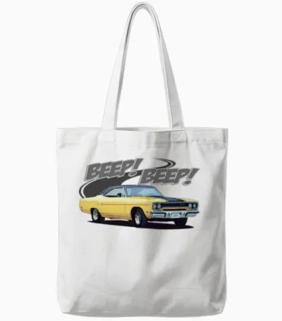 Beep Roadrunner Tote Bags - White