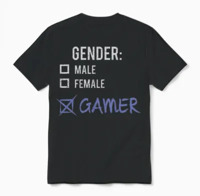 Gender: Gamer! Unisex T-Shirt - Black