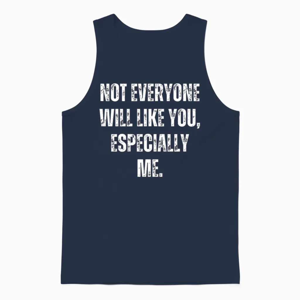 Funny Saying - Memes & Humor Unisex Tank Top in Navy