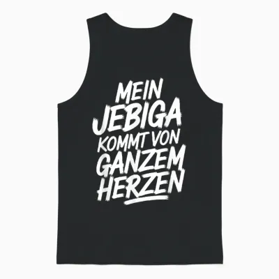 Mein Jebiga Kommt Von Ganzem Herzen Unisex Tank Top - Black
