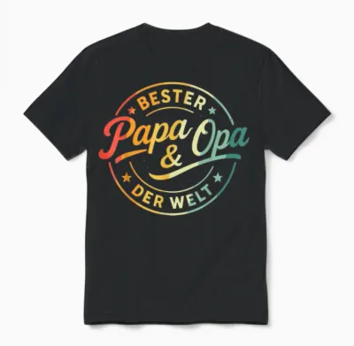 Opa Geburtstag Geschenk Shirt Opa Spruch Lustig Tshirt Opa Unisex T-Shirt - Black