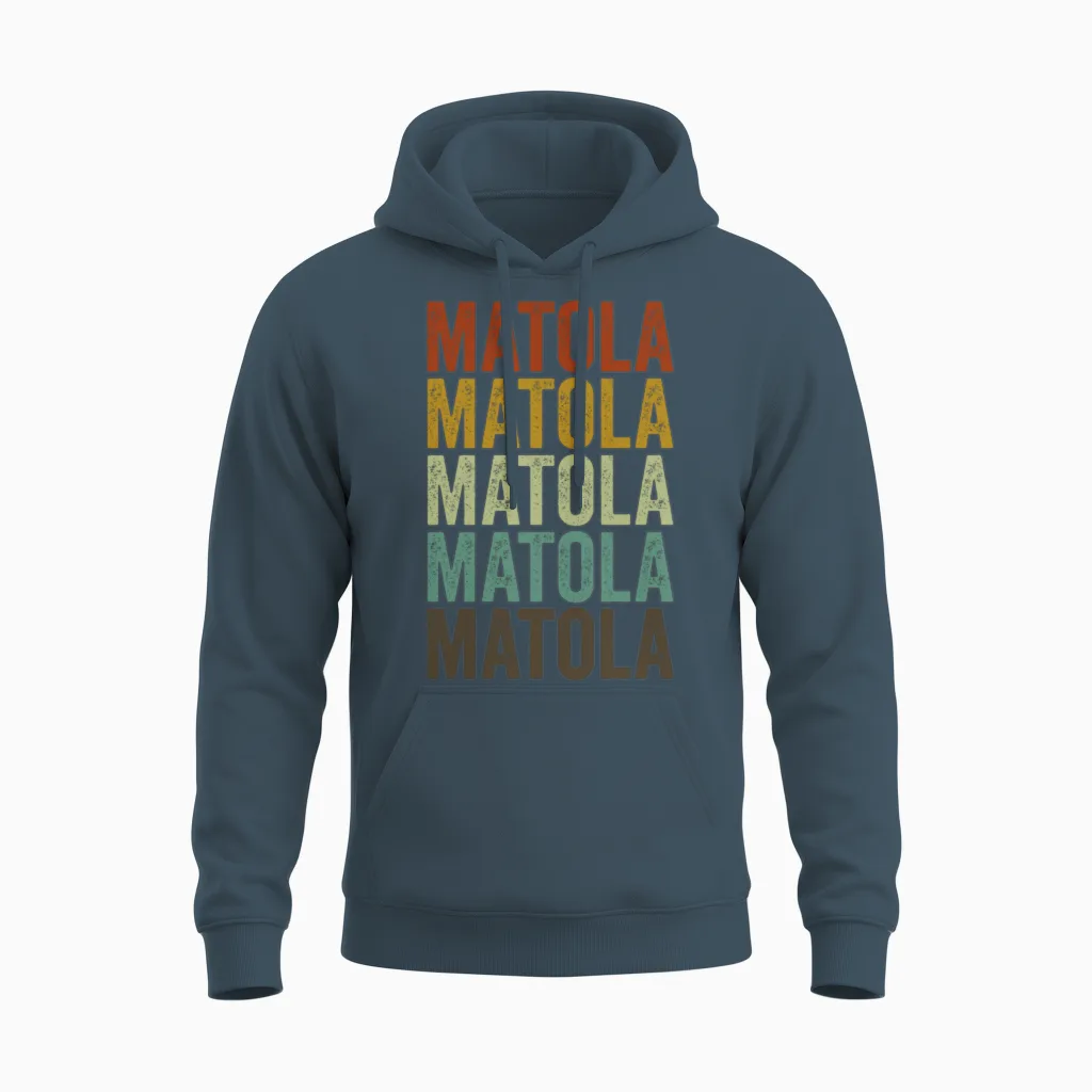 Matola Mozambique Retro Vintage Unisex Hoodie - Dark Heather
