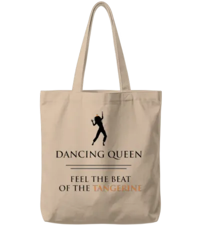 Funny Tangerine Tote Bags - Natural