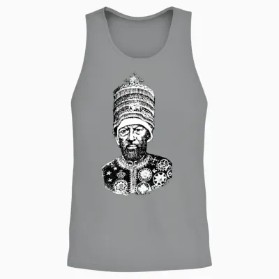 Ethiopian King Menelik Ii Unisex Tank Top - Sport Grey