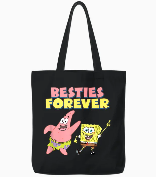 Best Friends Forever Tote Bags in Black
