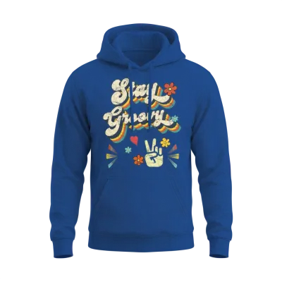 Stay Groovy - Retro Vintage Unisex Hoodie - Royal