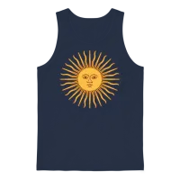 May Sun from Argentina Fl Unisex Tank Top - Navy – 1