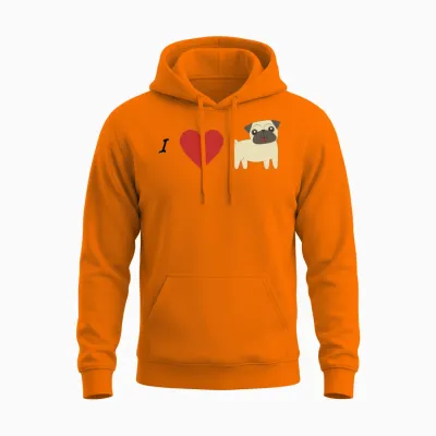 Dog Unisex Hoodie - Safety Orange