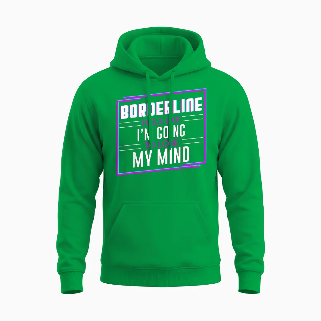 Lyriclyfe - Long-Sleeve T-Shirt - Borderline Unisex Hoodie in Irish Green