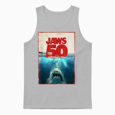 Jaws 50 Jaws 2025 Celebration Classic Unisex Tank Top - Ash