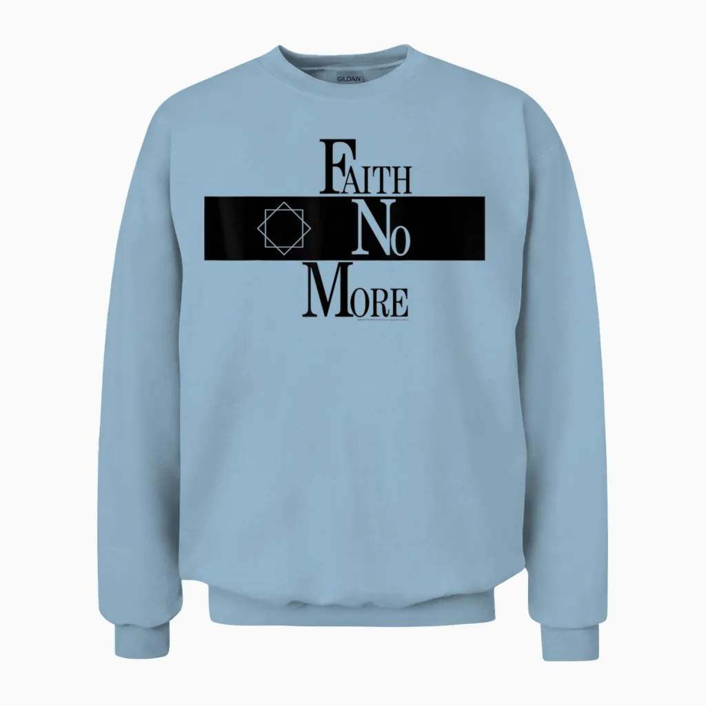 Official Faith No More Og Star Alternative Metal Vintage Unisex Sweatshirt in Light Blue
