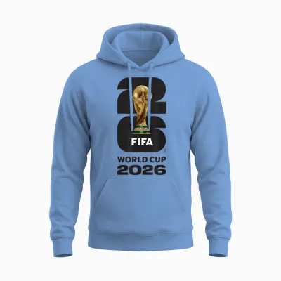 Fifa World Cup26 Fifa Gold Trophy Unisex Hoodie - Carolina Blue
