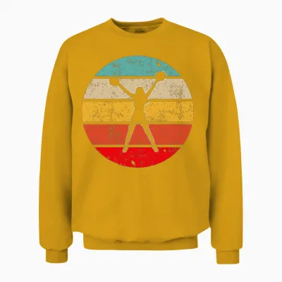 Cheerleading Retro Unisex Sweatshirt - Gold