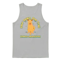 Dog Hiking Endless Adventures! Unisex Tank Top - Ash – 1