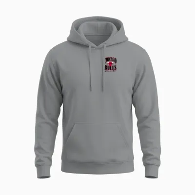 Offizieller Nba Chicago Bulls Pocket Pass Unisex Hoodie - Sport Grey