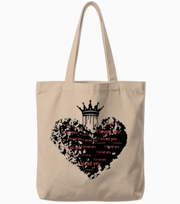 I Loved You Tote Bags in Natural