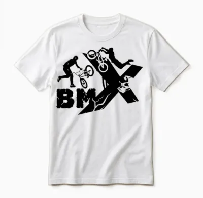 Bmx Rider Unisex T-Shirt - White