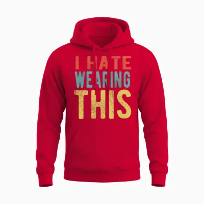 Funny Face Mask Funny Face Masks Unisex Hoodie - Red