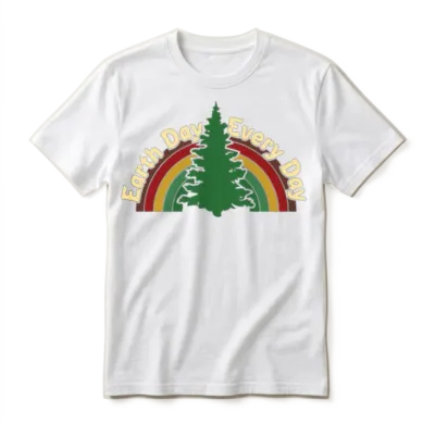 Earth Day Everyday Nature Conservation Awareness Unisex T-Shirt - White
