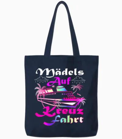 Auszeit Kreuzfahrt Accessoires Mottoparty Kreuzfahrt Kostüm Tote Bags - Navy