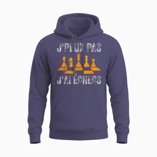 Je Peux Pas J'ai Chess T-Shirt, Black, S Unisex Hoodie - Heather Sport Dark Navy