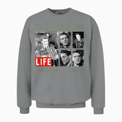 Life Bildersammlung Elvis Presley 01 T-Shirt, Gray Unisex Sweatshirt - Sport Grey