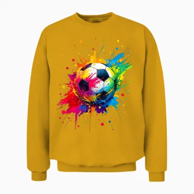Football Fans Passionate Football Unisex Sweatshirt - Gold