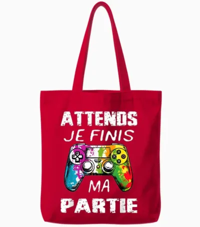 Funny Games Women and Men, Video Game T-Shirt Boys Child, Multicoloured, S, Short Sleeve, V-Neck, 100% Cotton, Imported, Unique Graphic, Gaming, Small Tote Bags - Red