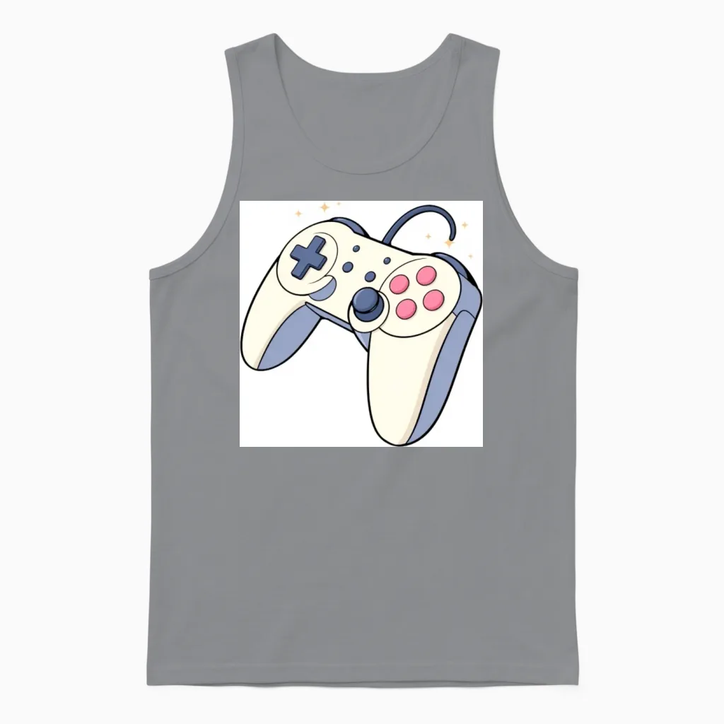 Retro Game Magic Unisex Tank Top in Sport Grey