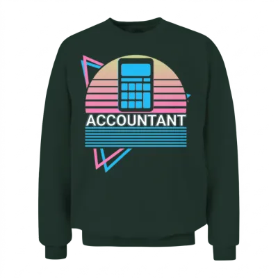 Accountant Accounting Cpa Retro Unisex Sweatshirt - Forest