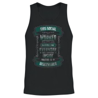 Social Worker Job Pedagogy Big Heart Unisex Tank Top - Black – 2