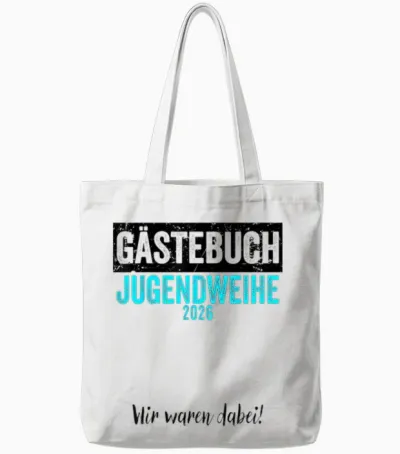Jugendweihe 2026 Gästebuch Wir Waren Dabei Tote Bags - White