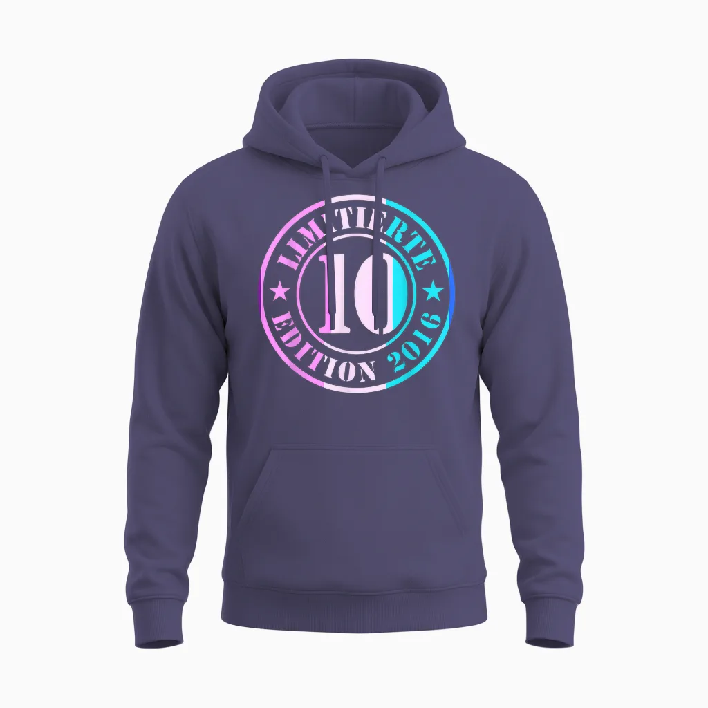 10. Geburtstag Junge Mädchen Limited Edition 2012 Jahre Unisex Hoodie in Heather Sport Dark Navy