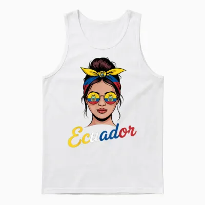 Ecuador Flagge Ecuadorian Pride Unisex Tank Top - White