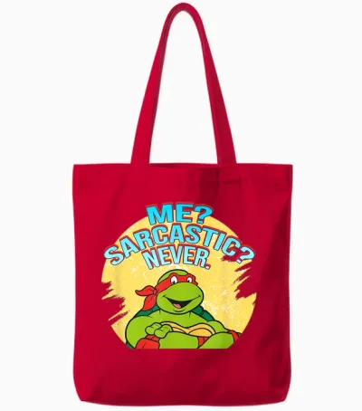 Raphael - Sarcastic Tote Bags - Red