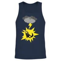 Bolt Dog — Lovers Unisex Tank Top - Navy – 2