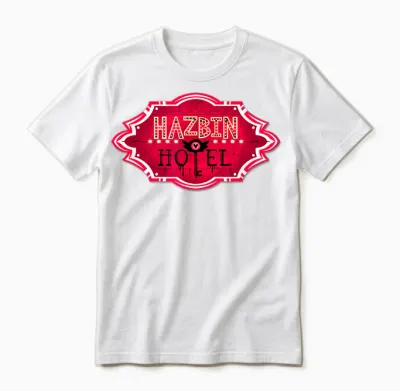 Hazbin Hotel - Title Unisex T-Shirt - White