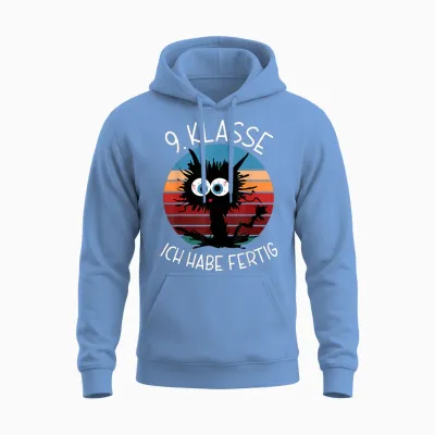 9. Klasse Ich Habe Fertig Abschluss 2026 9. Klasse Unisex Hoodie - Carolina Blue