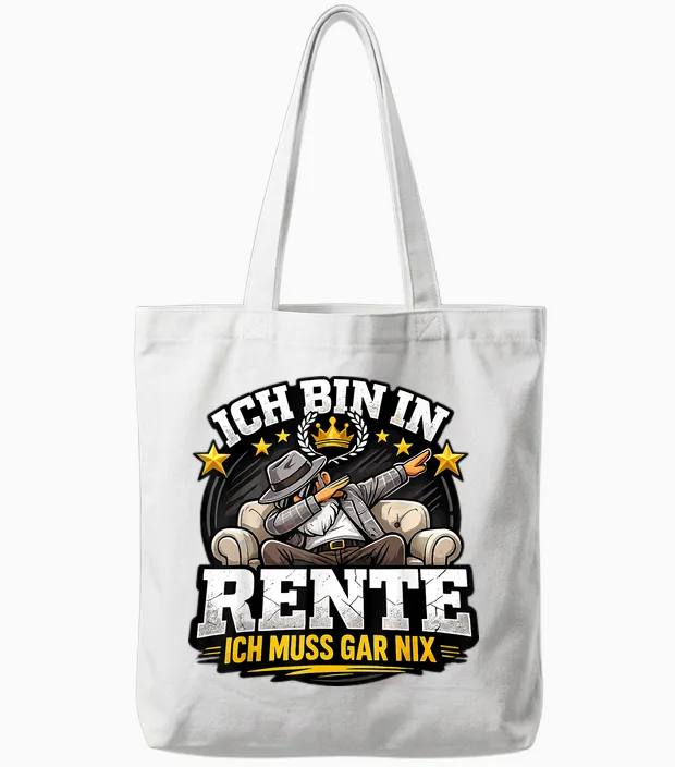 Rente 2026 Ruhestand Pension Pensionär Lustiges Rentner Tote Bags in White