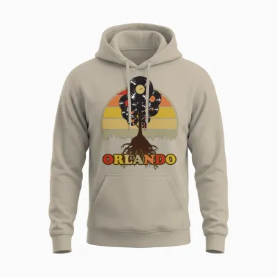 Orlando Music Retro Unisex Hoodie - Sand