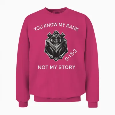 League Iron Feeder Legend Rank Lol Gamer Unisex Sweatshirt - Heliconia