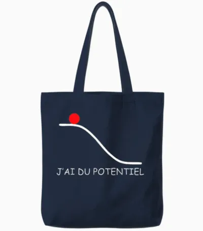 Je Ai Du Potentiel Science Humour Tote Bags - Navy