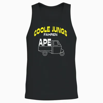 Men's Cool Boys Driving Ape 50 Tm Funny Slogan T-Shirt, Black Unisex Tank Top - Black