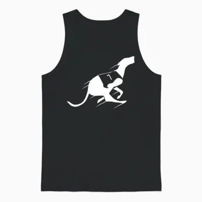 Dog Racing Unisex Tank Top - Black