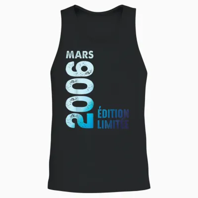 édition Limitée Mars 2006 Cadeau D'anniversaire 2006 Unisex Tank Top - Black