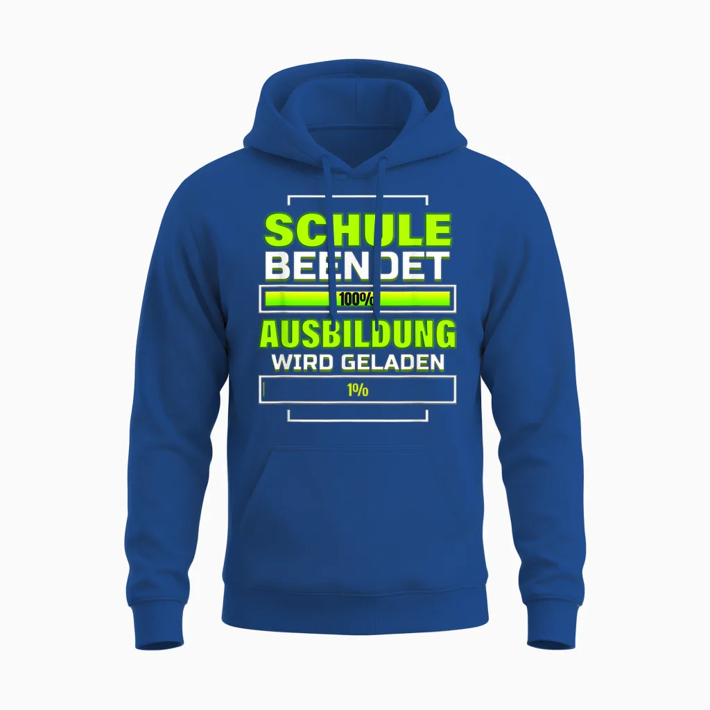 Schulabschluss Realschule 10 Klasse Hauptschule Ausbildung Unisex Hoodie in Royal