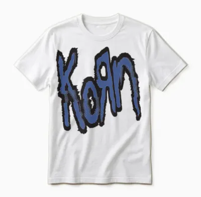 Korn Blaues Logo Unisex T-Shirt - White