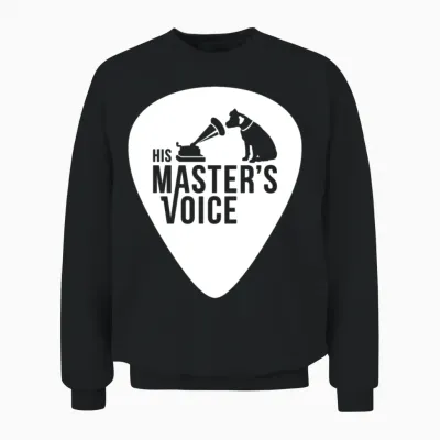 His Master´s Voice Logo Unisex Sweatshirt - Black